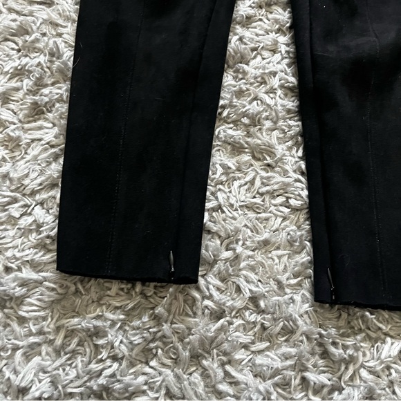 Zara basic black suede trousers size medium - Picture 2 of 4